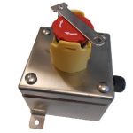 Emergency button, turn to release with safety cap in SS316 box -  2xNC